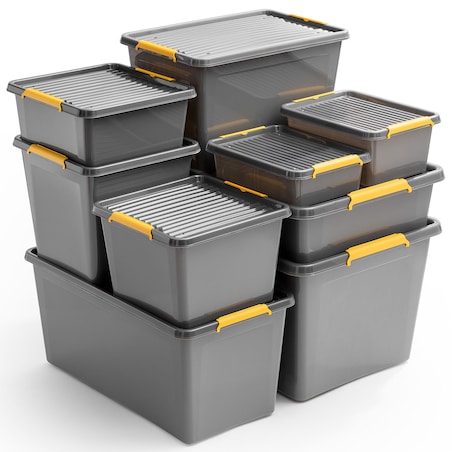 Pojemnik Plastikowy Pudełko Z Pokrywą Do Przechowywania Box Pudło 25L