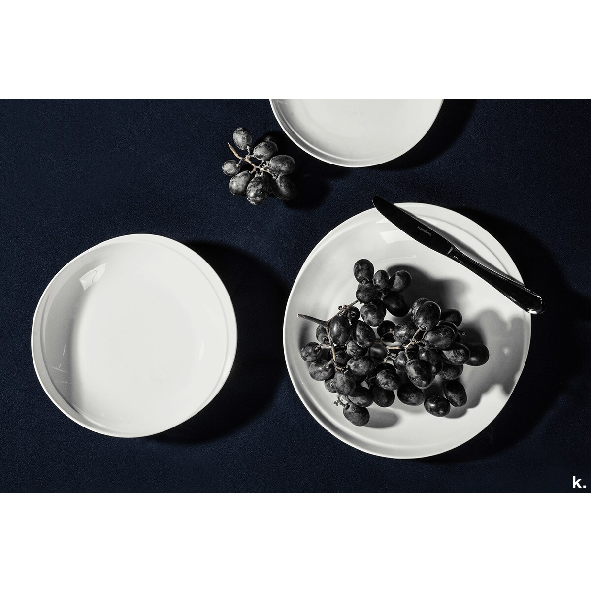 Konsimo RESEDA Talerz obiadowy 6szt., biały