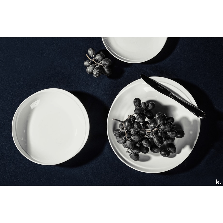 Konsimo RESEDA Talerz obiadowy 6szt., biały