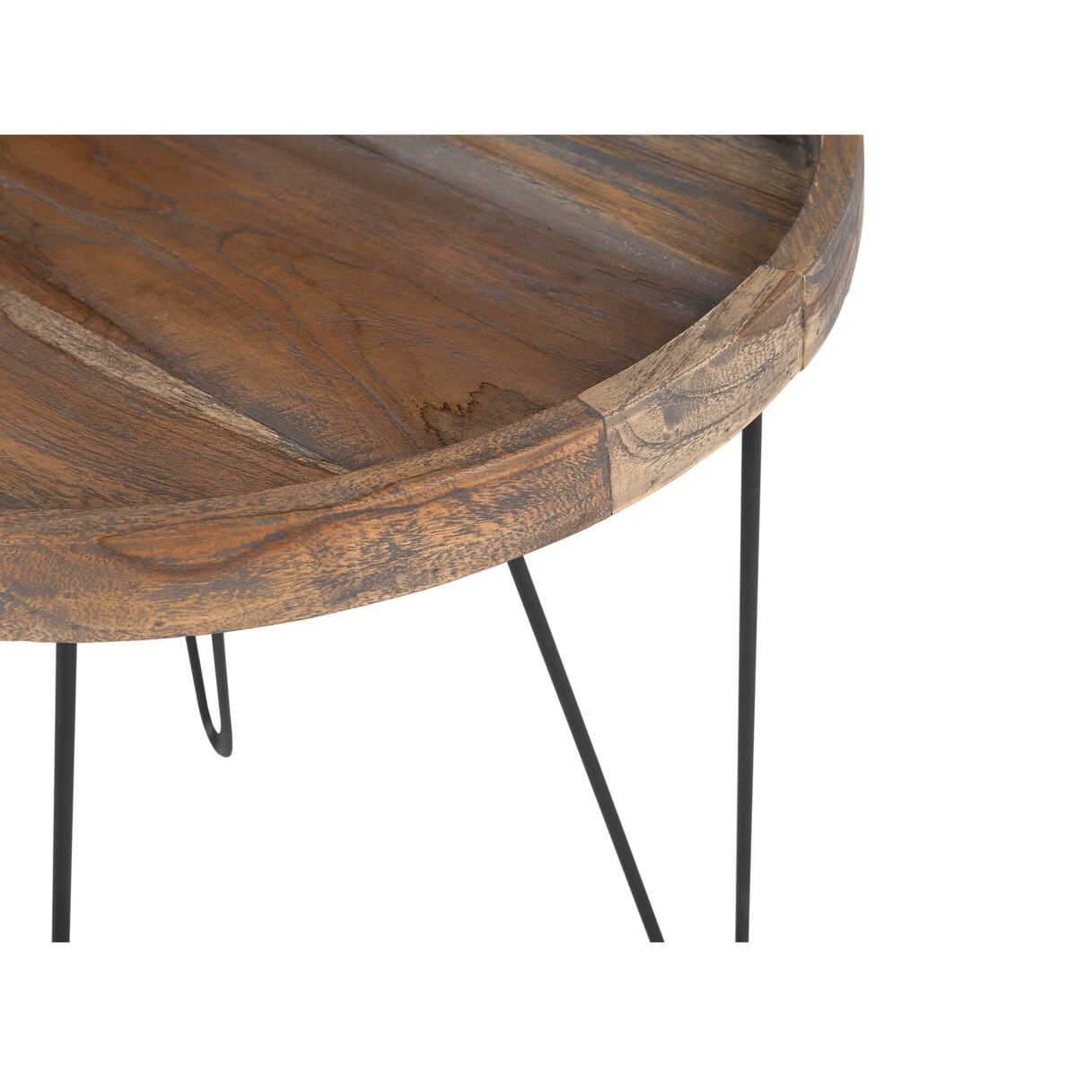 Stolik pomocniczy drewniany ciemny BONDISS