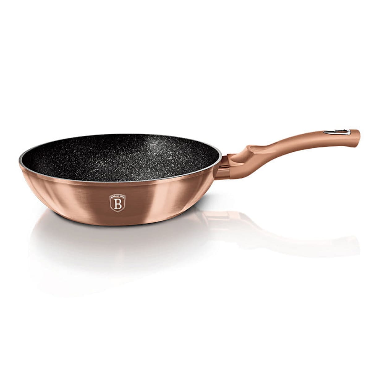 Patelnia Wok 28 cm marmurowa Berlinger Haus BH-1512 Miedziana