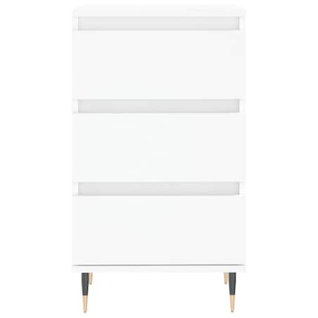 vidaXL Komoda, biała, 40x35x70 cm, materiał drewnopochodny