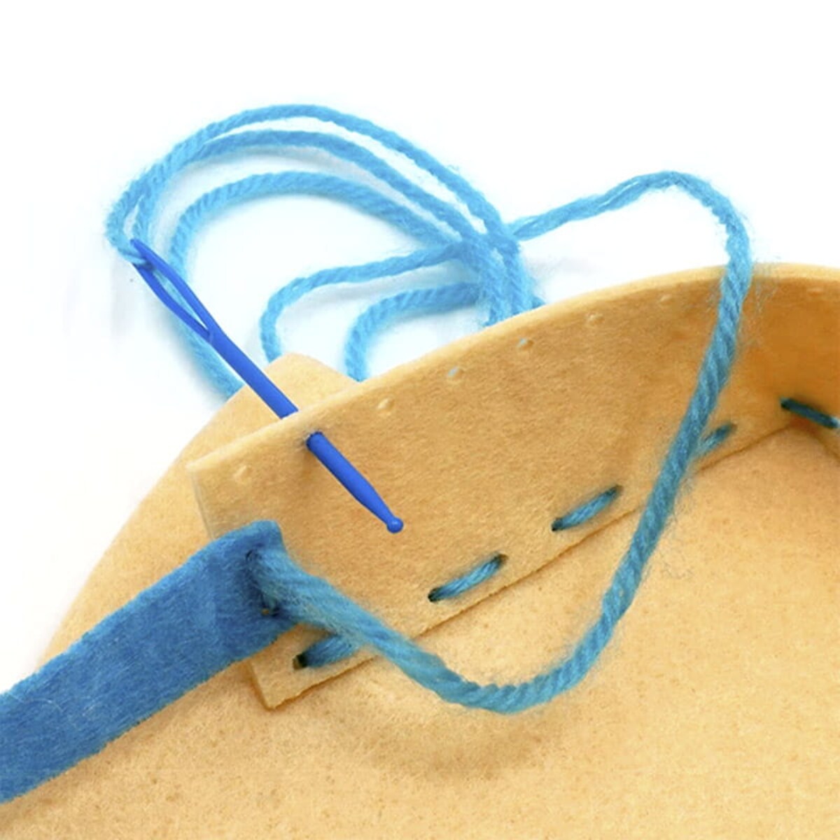 Kolorowe torebki - filcowy zestaw do szycia DIY - 6 elementów