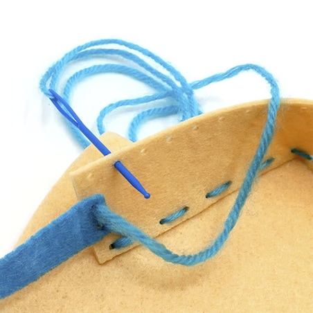 Kolorowe torebki - filcowy zestaw do szycia DIY - 6 elementów