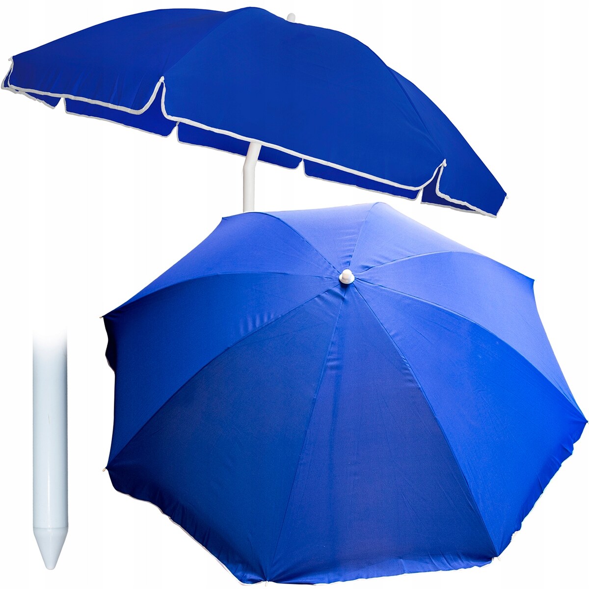 Parasol Ogrodowy Plażowy Na Balkon Taras Łamany Z Falbaną 240 Cm