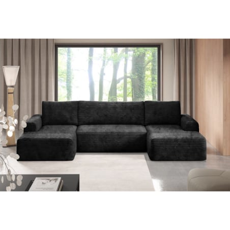 Narożnik SONTII U gruby sztruks Kolor: TILIA 100