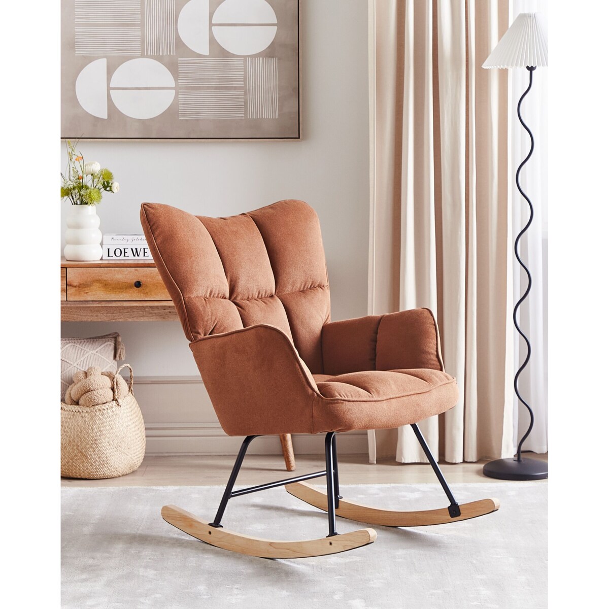 Fotel bujany brązowy OULU