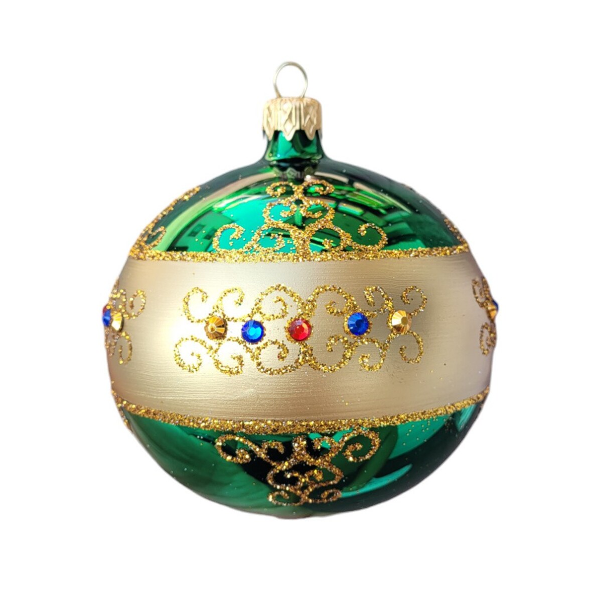 Bombka szklana 4 szt. POPOLARE - III Ø 100 mm