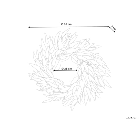 Wieniec dekoracyjny 65 cm zielony GAMRUN