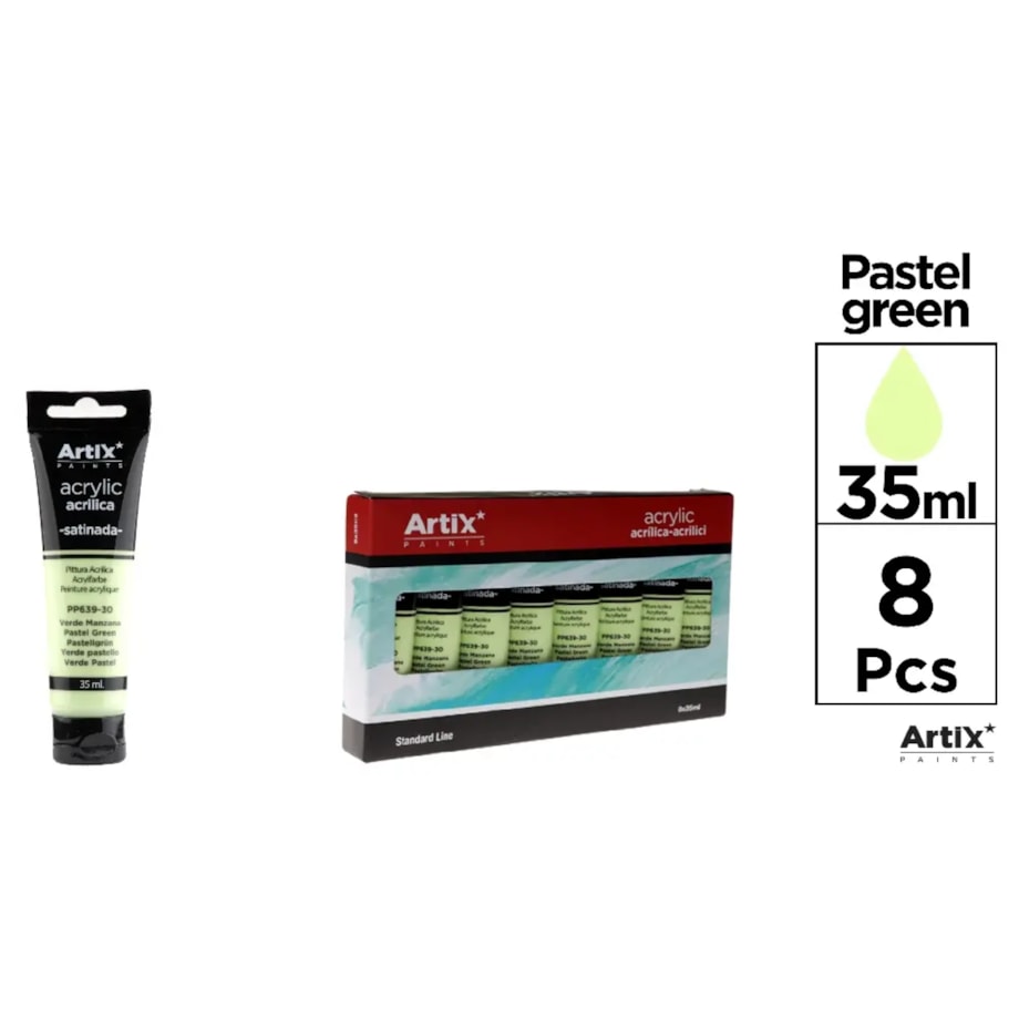 farba akrylowa pastel green artix pp639-30, 35ml