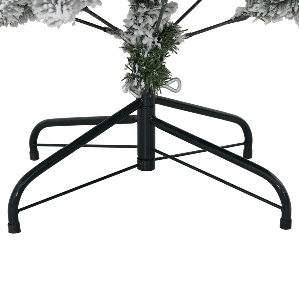 vidaXL Sztuczna choinka zawiasowa, ośnieżona, 150 cm