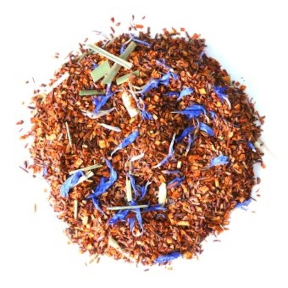 Najlepsza sypana herbata czerwonokrzew Rooibos KHALAHARI bławatek 150g