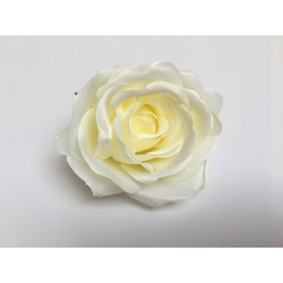 6x RÓŻA BIAŁA SZTUCZNA na aranżację bukiet kompozycji doniczkowych wyrobowa