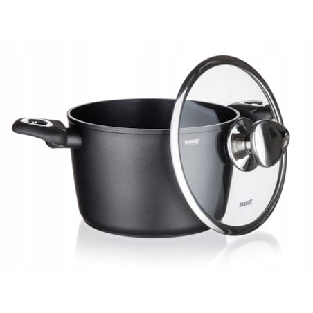 GARNEK aluminiowy 3,3L do gotowania obiadu zupa jedzenia na prezent wysoki