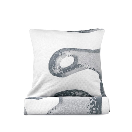 Narzuta na łóżko 200x220 cm szara