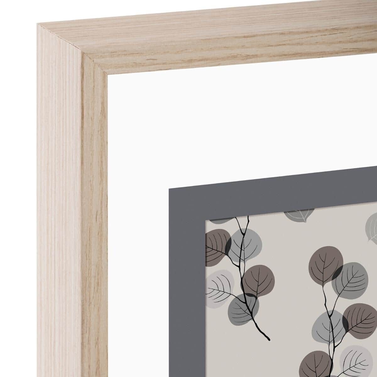 Drewniana ramka na trzy zdjęcia, mini galeria, 24 x 51 cm