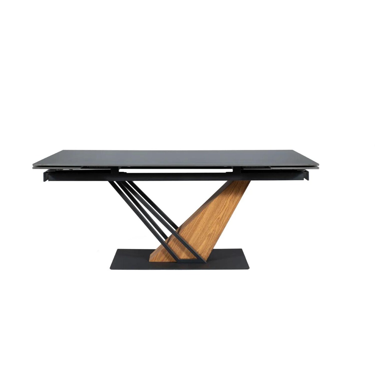 Stół rozkładany GENESIS 180(240)x90 czarny marmur/jesion