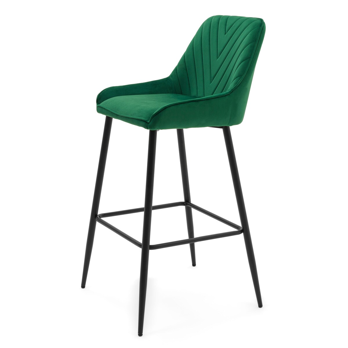 Hoker tapicerowany welurowy do salonu jadalni barowy glamour VASTO