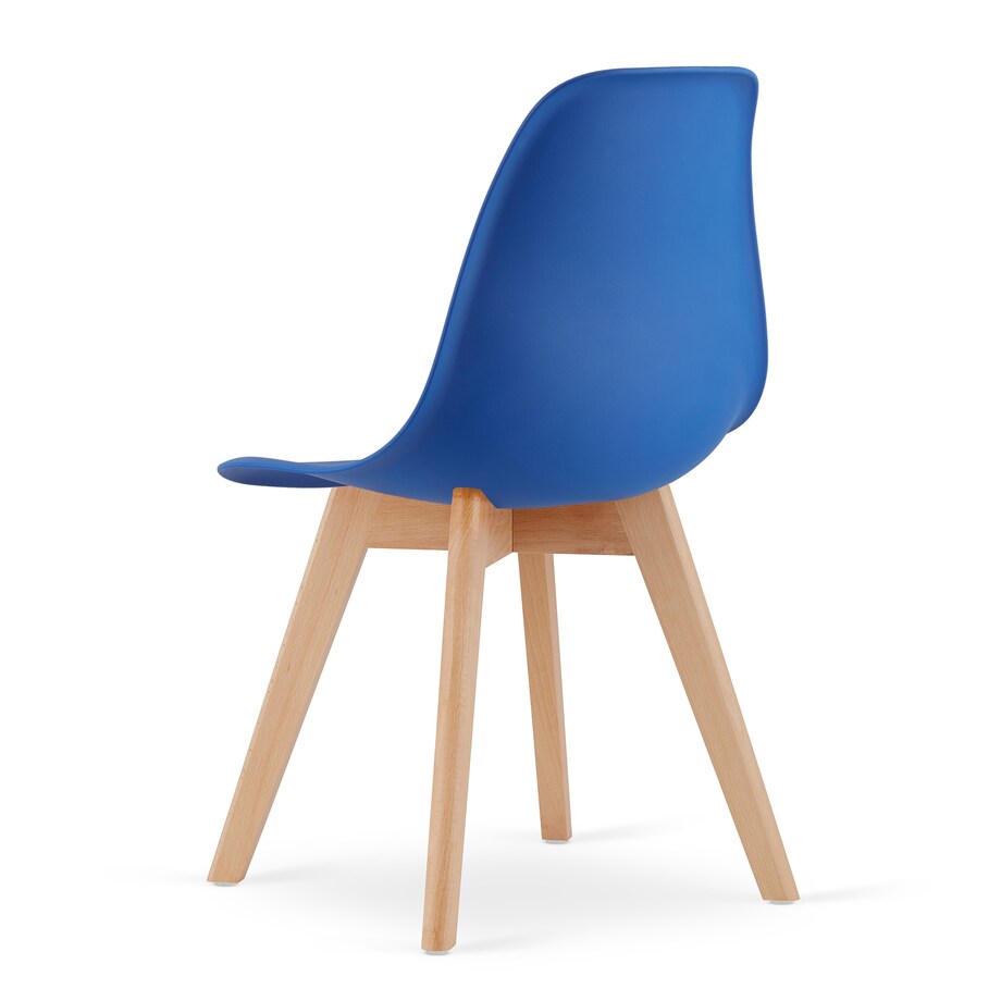 Krzesło do jadalni Kito Niebieskie, Nogi Naturalne 2 szt.