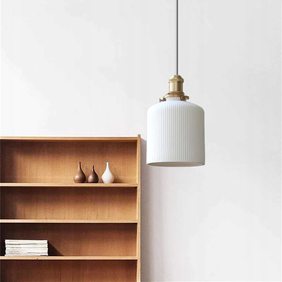 Lampa Sufitowa Wisząca Ceramiczna Biała White