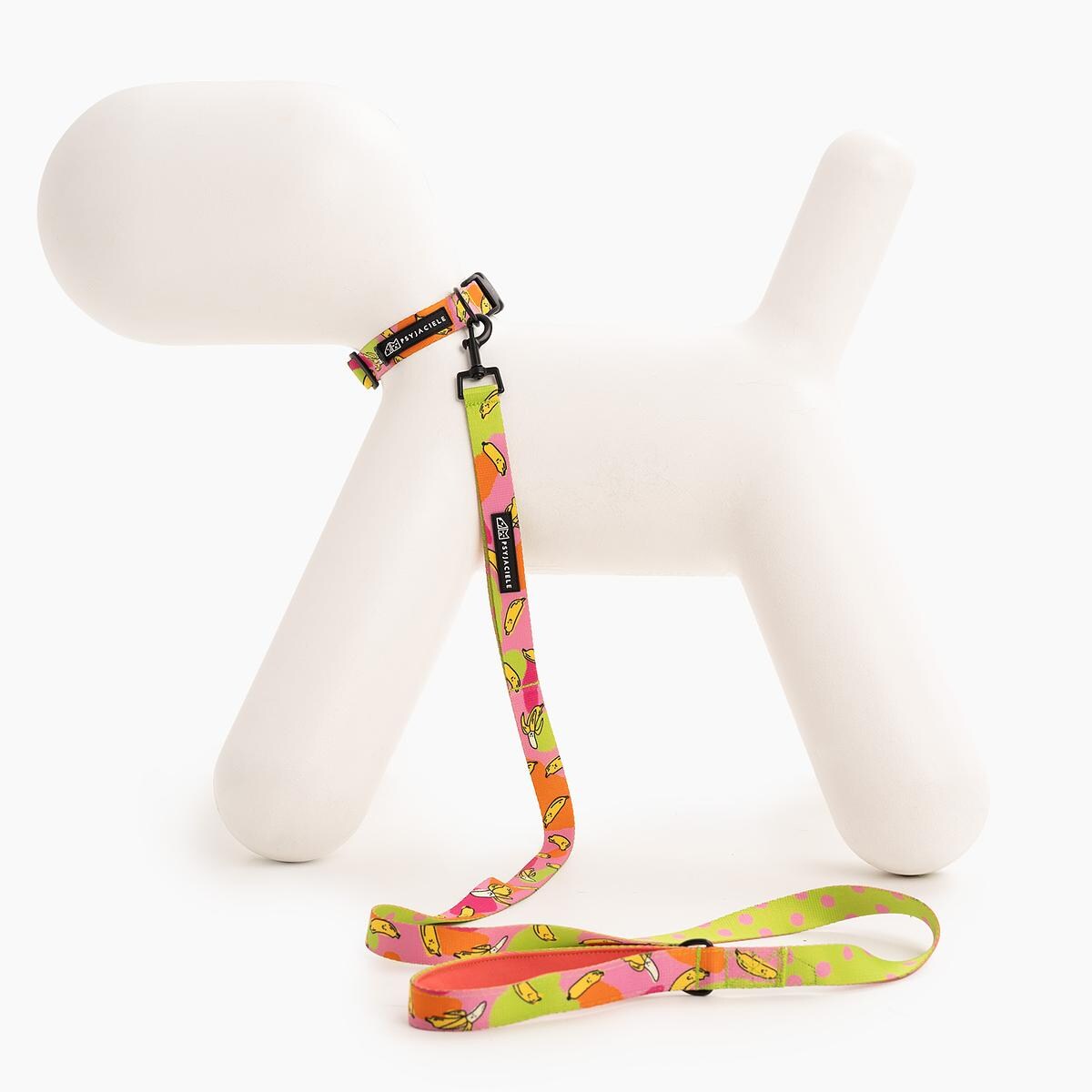 Obroża dla psa lub kota "Owoc falliczny 2.0" - Szerokość taśmy: 25mm, Rozmiar: S