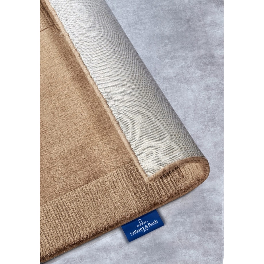 Chodnik wełniany do korytarza 80x250cm, beżowy nowoczesny wzór 3D