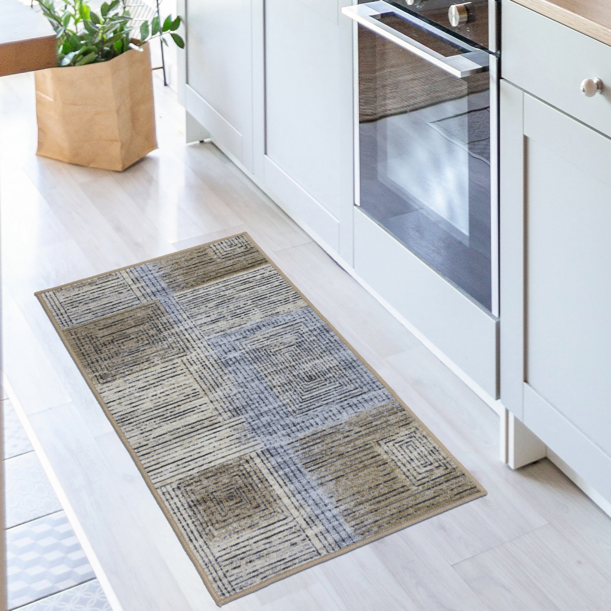 Chodnik Antypoślizgowy Vita 60x100 cm Przecierka Beżowy