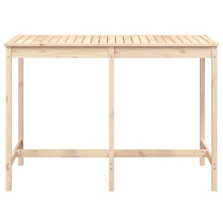 vidaXL Stół ogrodowy, 159,5x82,5x110 cm, lite drewno sosnowe