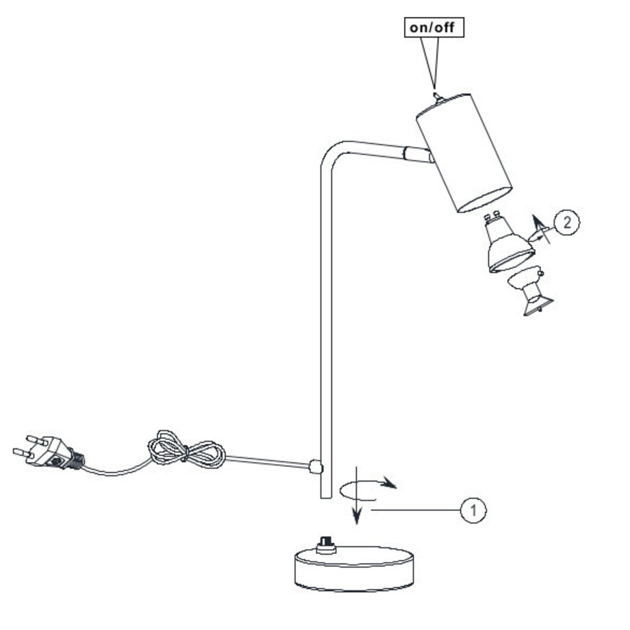 Biurkowa LAMPKA stojąca MARLEY 512400131 Trio metalowa LAMPA stołowa regulowana biała