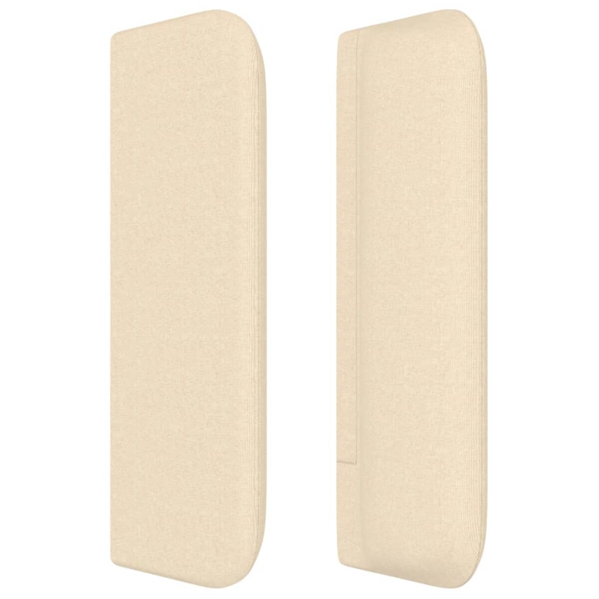 vidaXL Zagłówek uszak, kremowy, 147x16x78/88 cm, tkanina