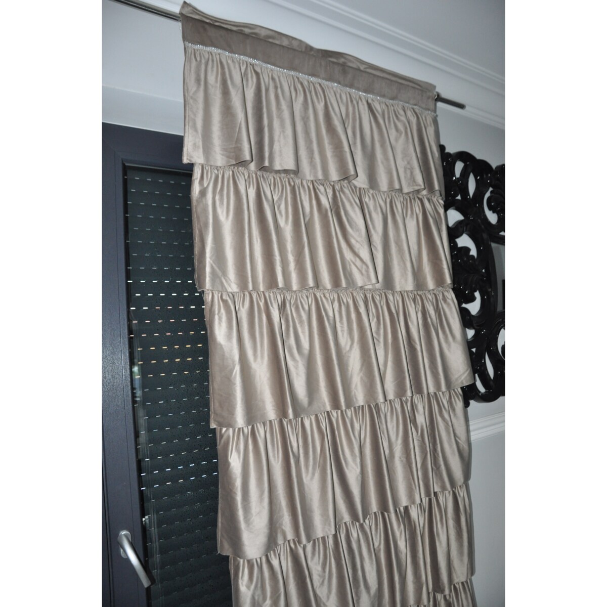 zasłona "romantica" 90x250 cm beżowy