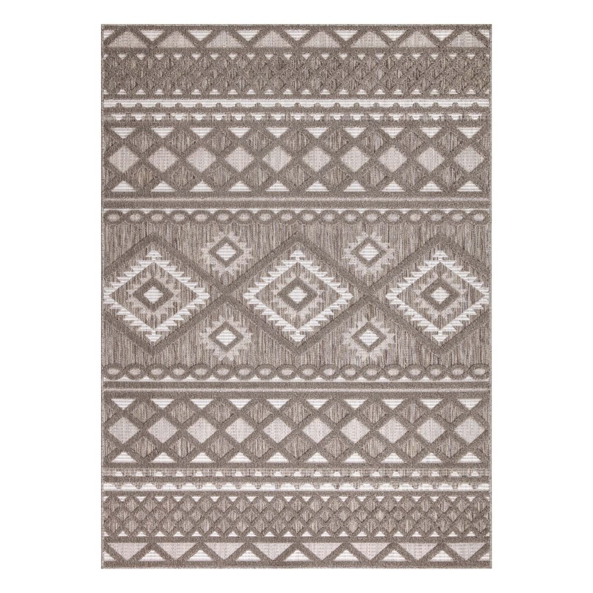 Dywan na zewnątrz i do wnętrz boho Sanori 4350 Brąz 160x230