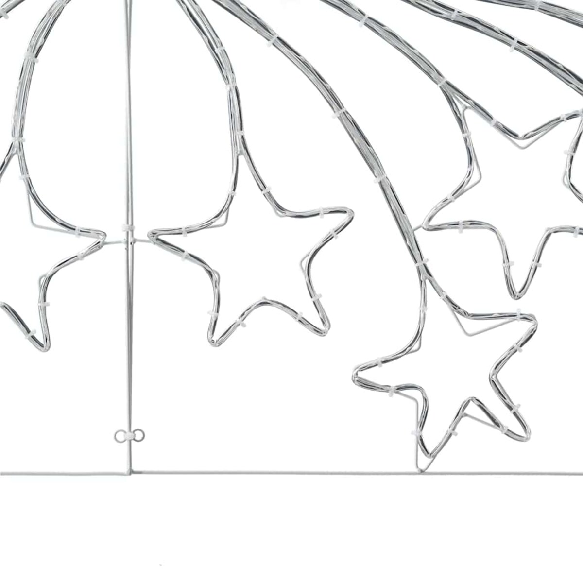 vidaXL Gwiazda Bożonarodzeniowa Wielokolorowe 180 x 57 cm PVC