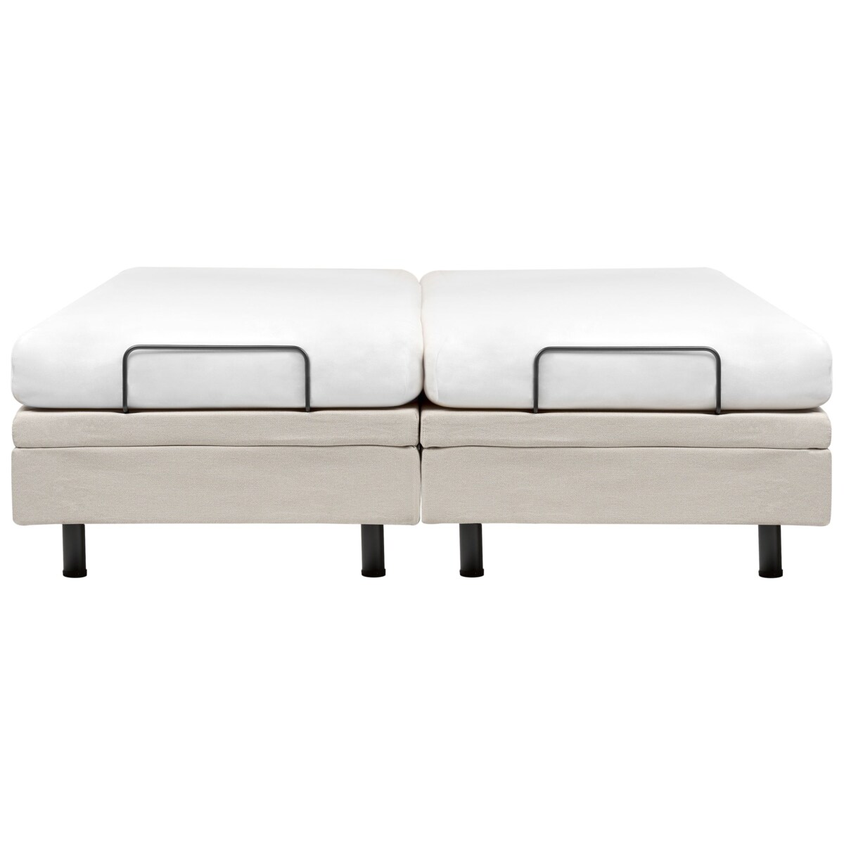 Łóżko regulowane bez zagłówka DUKE II 180 x 200 cm Jasnobeżowy