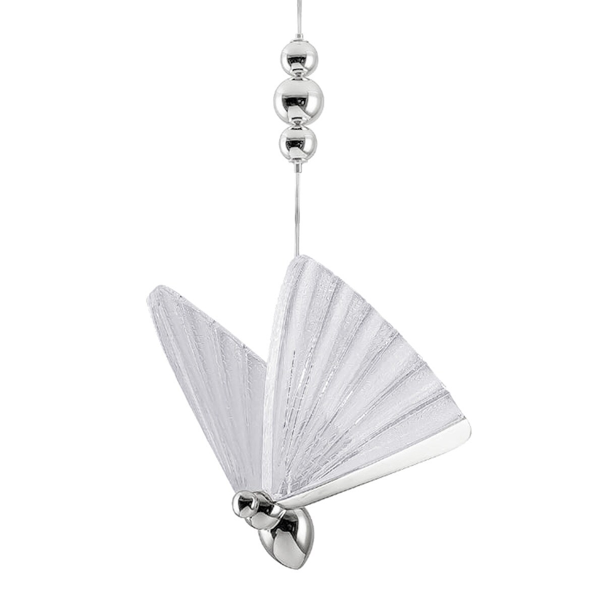 Lampa sufitowa wisząca Light Prestige Mariposa chrom LED CCT 3000, 4000, 6000 (regulowana) 1 szt.