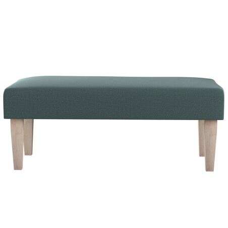 Ławka, zgaszony szmaragd - welwet, 100 x 40 x 40 cm, Ingrid