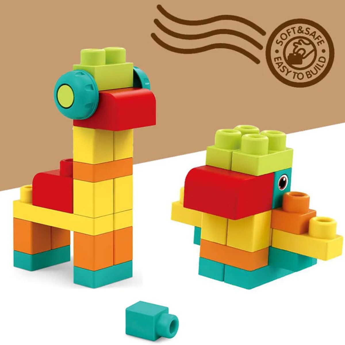 SOFT blocks - miękkie klocki konstrukcyjne 42 elementy