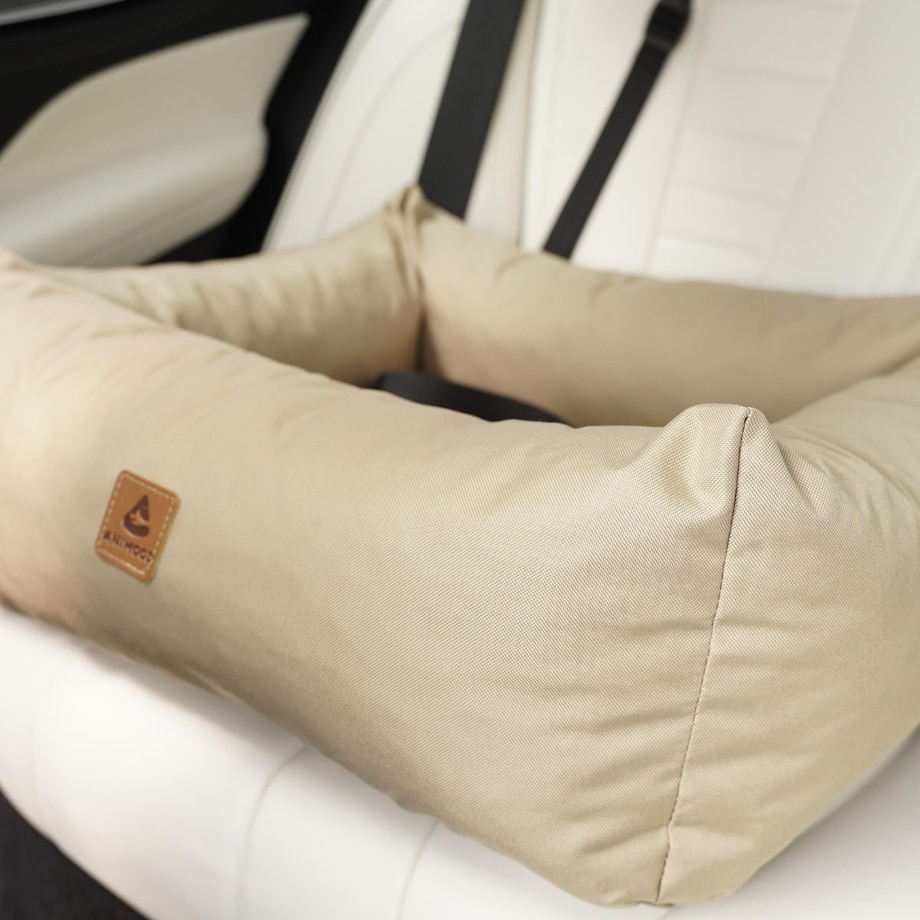 Animood Fotelik samochodowy Julian rozmiar: uniwersalny, kolor: cappucino, materiał: kodura