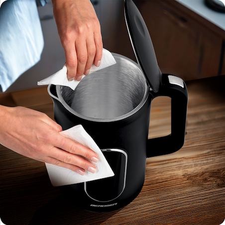 Czajnik elektryczny Berdsen 1,7l panel dotykowy regulacja temperatury 2200W czarno-srebrny