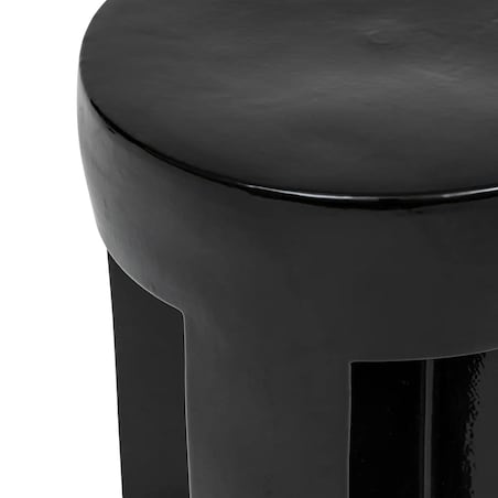 Stolik pomocniczy kamionka czarny Tananei 41x34x34cm