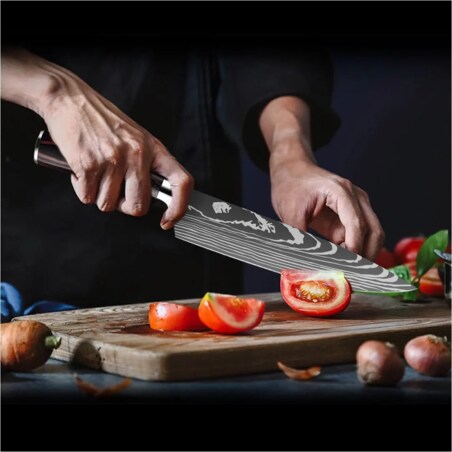 Japoński styl Profesjonalny nóż szefa kuchni Stal wysokowęglowa Muteki