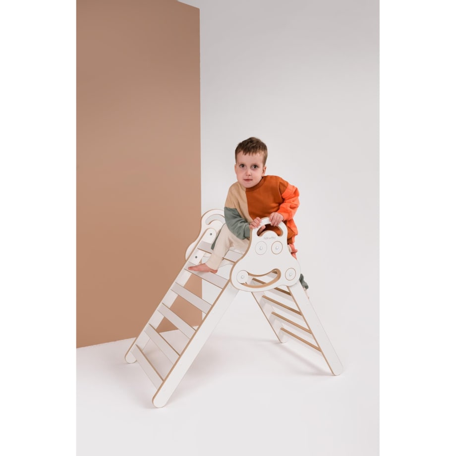 Drabinka Pikler + DUŻA zjeżdżalnia CHMURKI