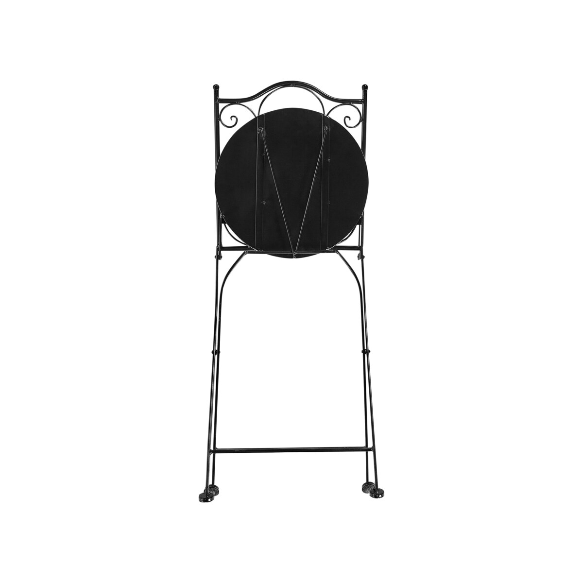 Zestaw mebli balkonowych Składane CIGLIANO Metal Czarny