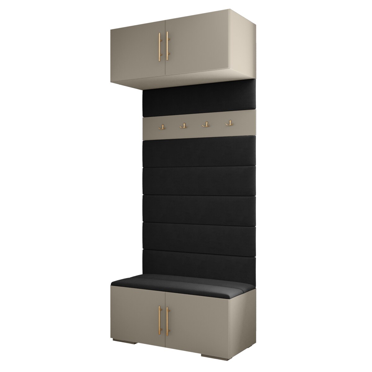 Garderoba do przedpokoju INOVA 3 kaszmir+złoty+manila18