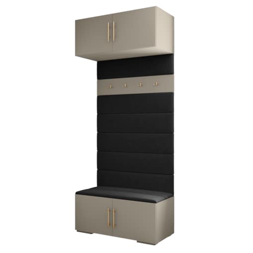 Garderoba do przedpokoju INOVA 3 kaszmir+złoty+manila18