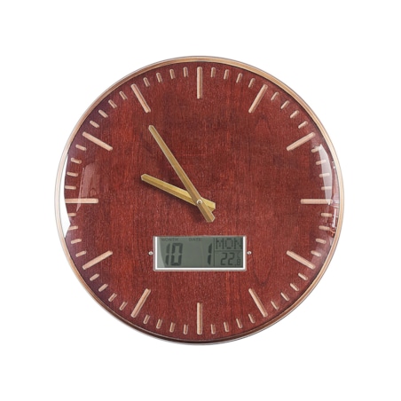 Zegar ścienny ø 43 cm brązowo-złoty BRUGG