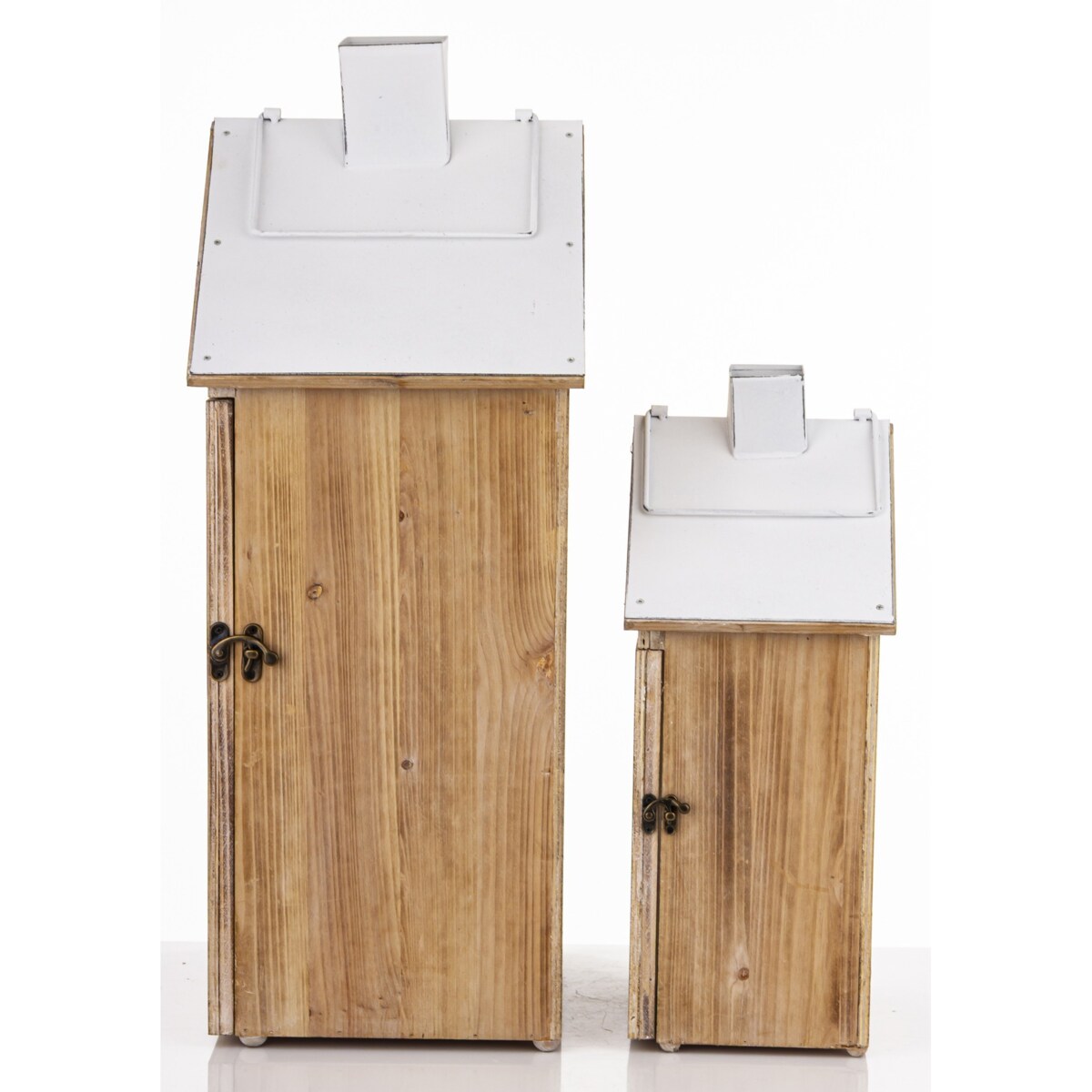 Lampion 2 szt. z białymi daszkami 73x33x26 cm HYRA