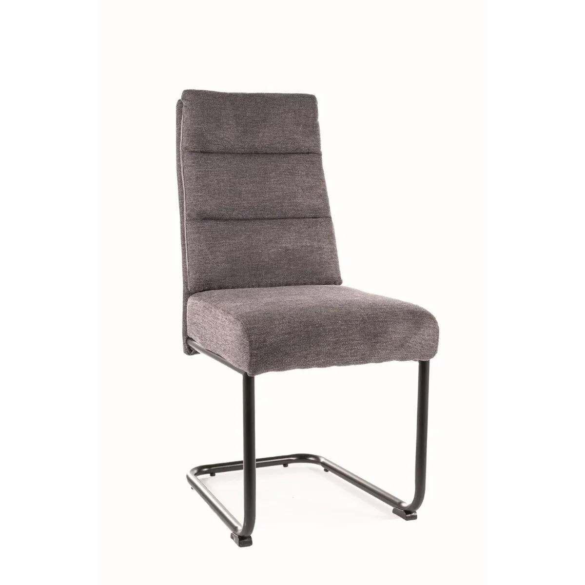 Krzesło tapicerowane BERRY BREGO ciemnoszare
