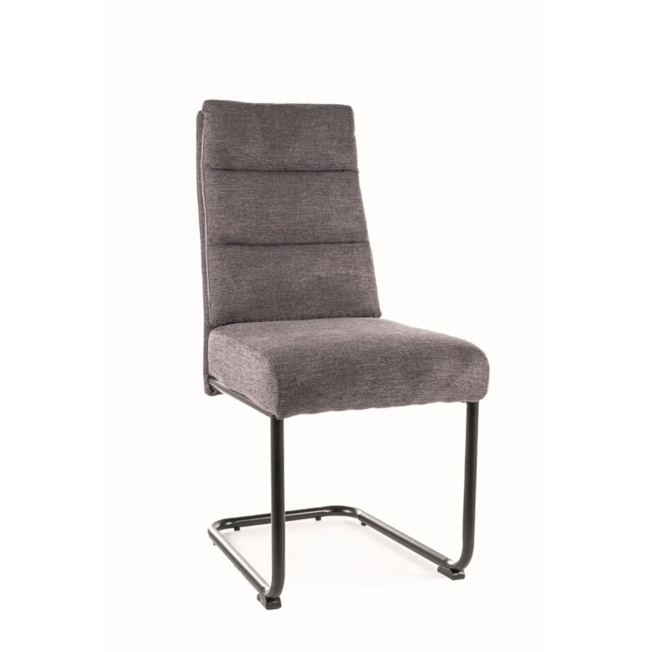 Krzesło tapicerowane BERRY BREGO ciemnoszare