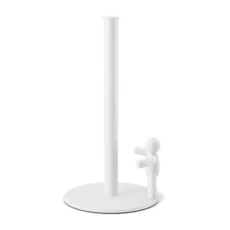 Stojak na ręcznik papierowy biały stalowy Buddy, 18 x 34 cm, Umbra